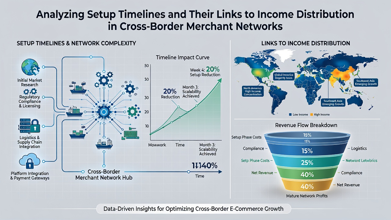Chart illustrating revenue distribution patterns tied to merchant onboarding durations