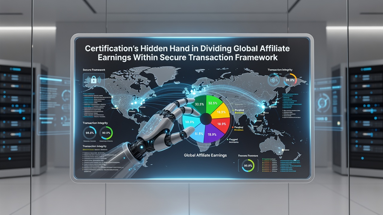 Diagram showing regional certification impacts on affiliate profit divisions