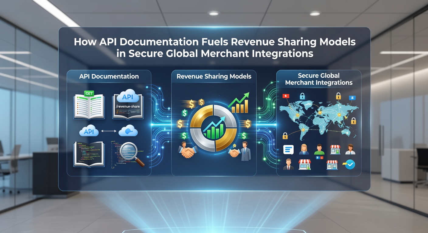 Global map highlighting secure payment corridors and shared revenue pathways enabled by documented APIs