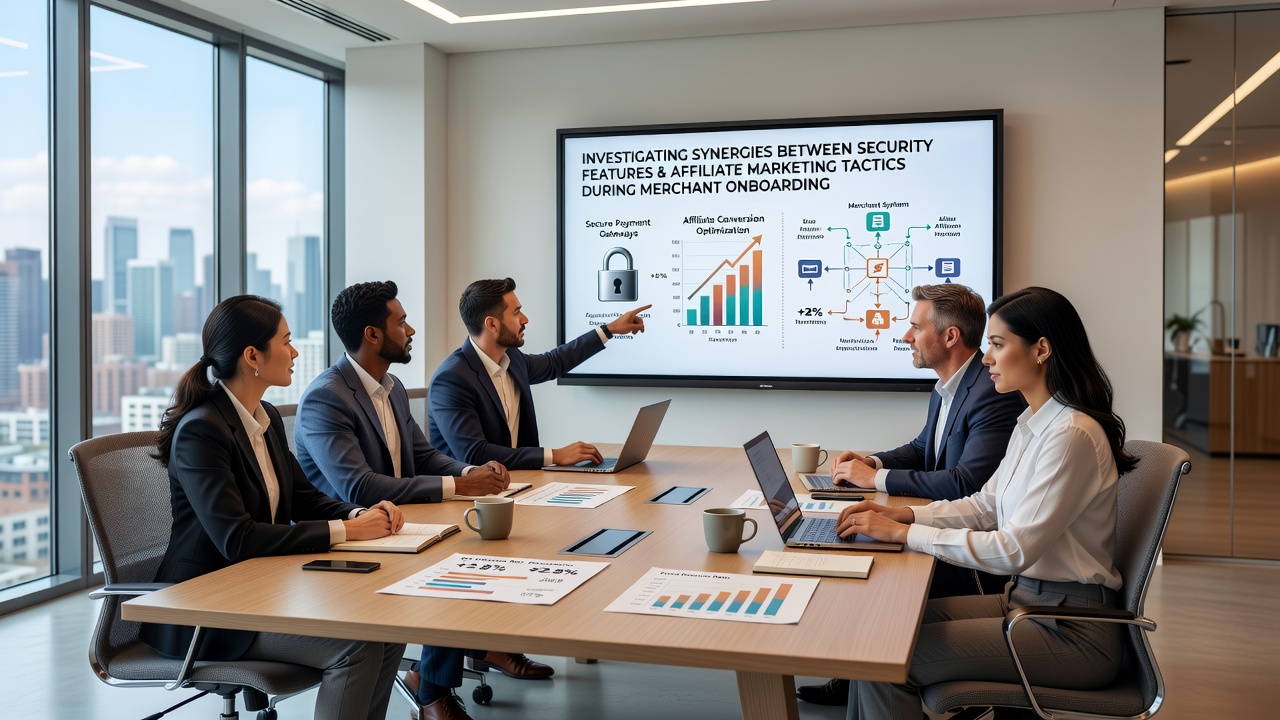 Affiliate dashboard displaying security compliance metrics during cross-border merchant integration