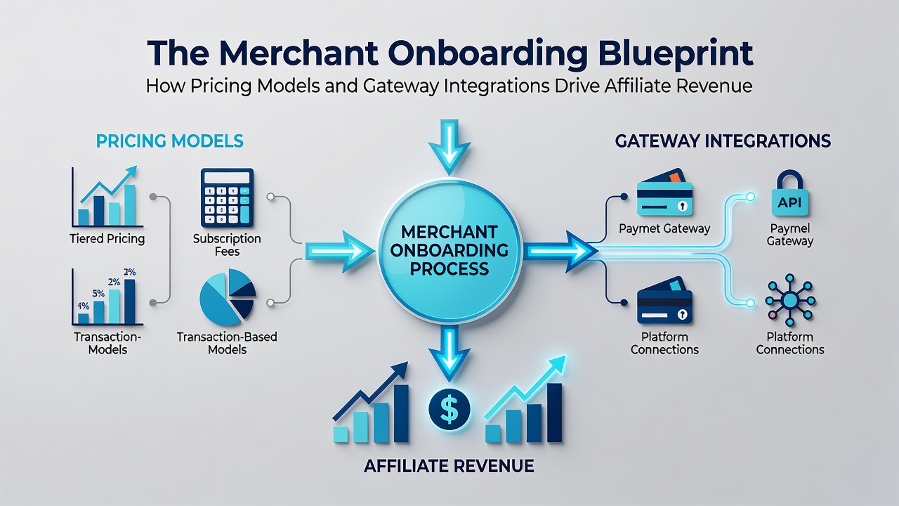 Global transaction network map illustrating gateway integration points and affiliate revenue distribution channels